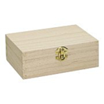 Trälåda med klafflock