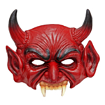 Djävul halvmask i latex