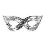 Paljettögonmask Silver