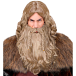 Vikingperuk med skägg