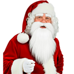 Jultomteskägg Med Mustasch & Ögonbryn