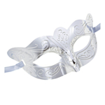 Metallisk ögonmask silver