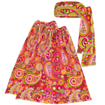 60-tals hippie tillbehörsset rosa