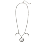 Halvmåne Pentagram Halsband