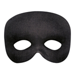 Svart Fantom ögonmask