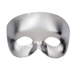 Maskerad ögonmask silver