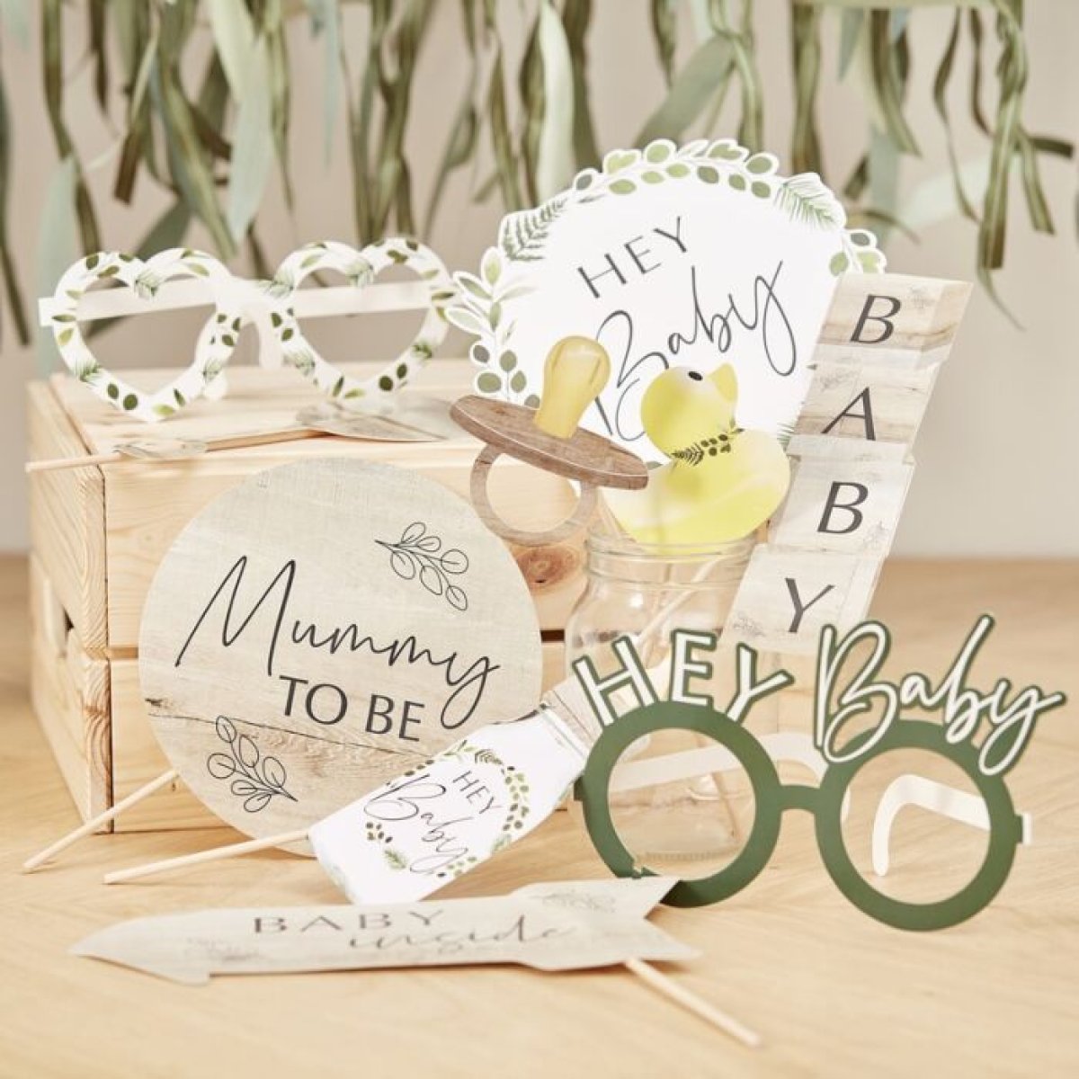 Baby shower cheap selfie props