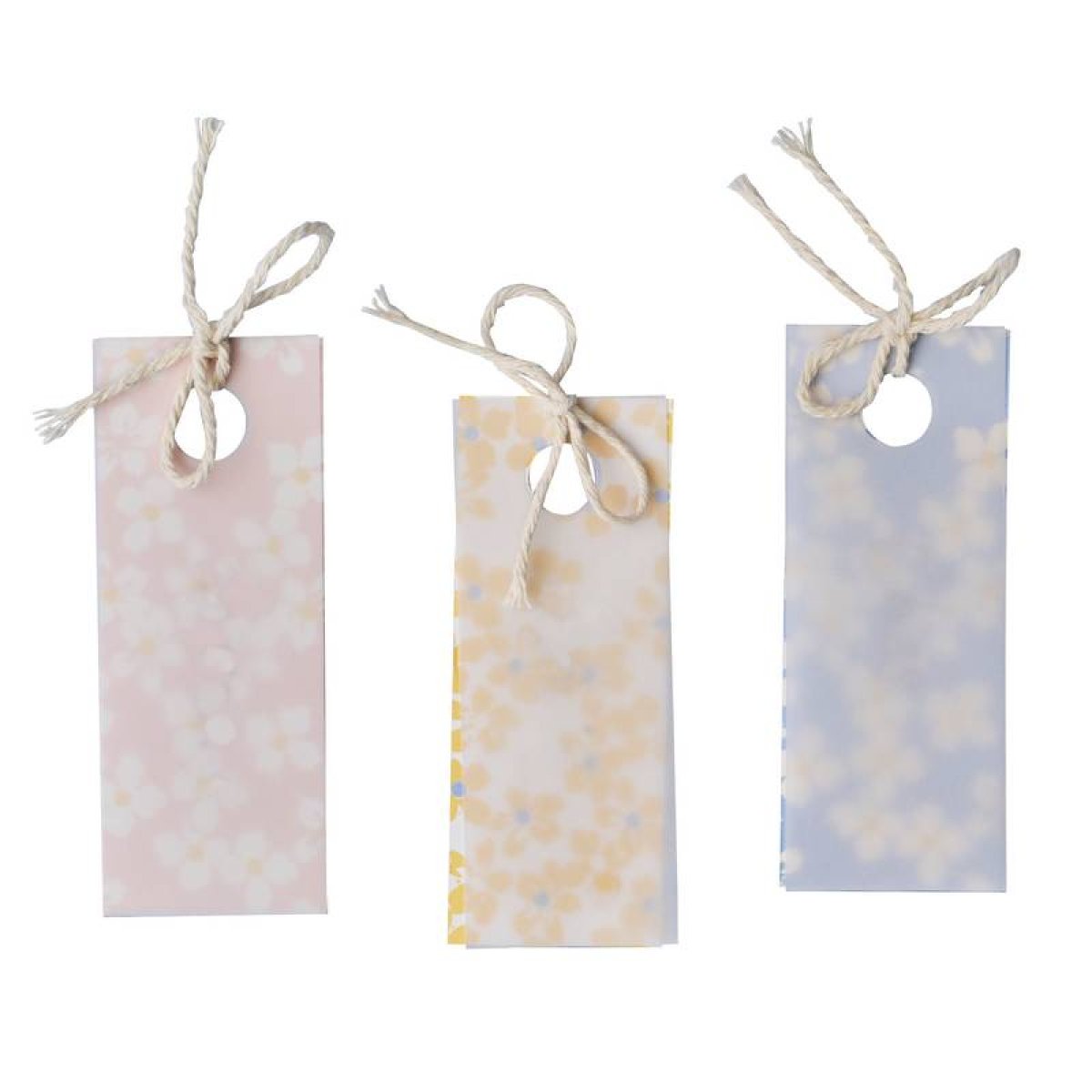 Placeringskort/glasmarkör Blommor 10-pack