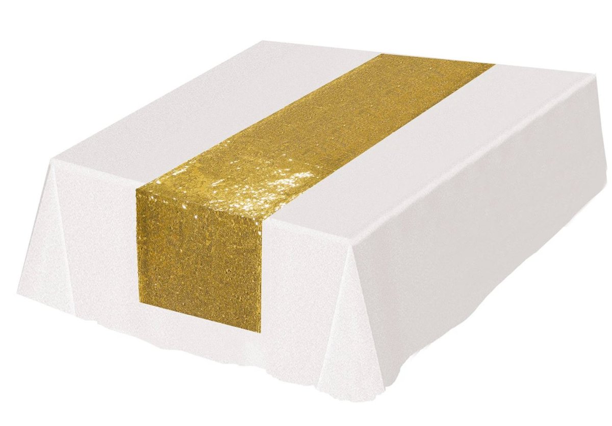 Bordslöpare Guld Paljett