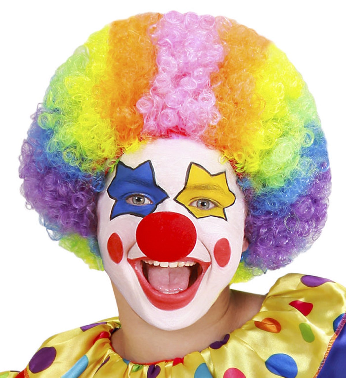 Peruk Röd Clown main image 1