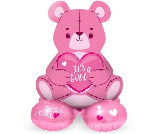 Welcome Baby Girl Heliumballong 18