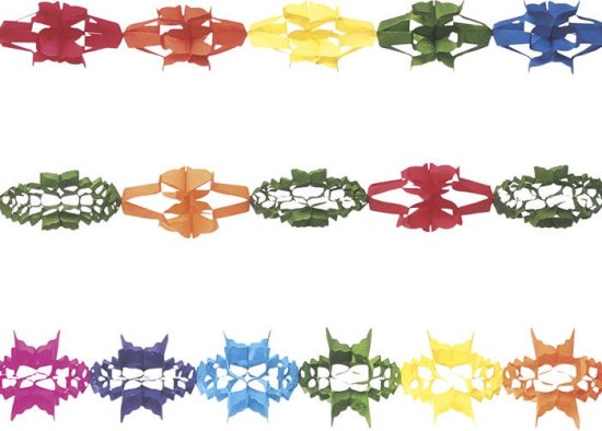 Pappersgirland multicolor rund main image 1