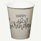 Happy Birthday Pappersmuggar Crème Noir