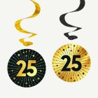 25 År Golden Celebrations Swirls