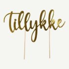 Tillykke Tårtdekoration Guld