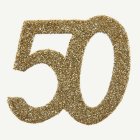 50 År Bordsdekoration Guld