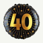 40 År Golden Celebrations Folieballong