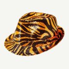 Tigerrandig Fedora Orange