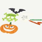Halloween Kartongfigurer