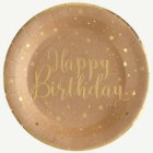 Happy Birthday Papperstallrikar Kraft