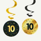 10 År Golden Celebrations Swirls