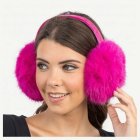 Fuskpäls Öronmuffar Fuchsia