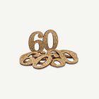 60 År Bordskonfetti Guld