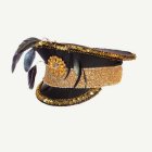 Burning Man Kaptenshatt Svart/Guld