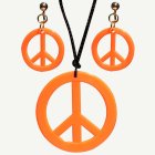 Hippie Fredstecken Smyckesset Orange