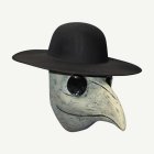 Plague Doctor Mask Vit/Svart