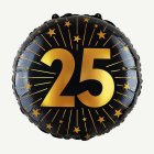 25 År Golden Celebrations Folieballong