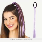 Flätade Hair Extensions Lila
