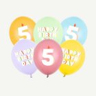 5 År Födelsedag Latexballonger