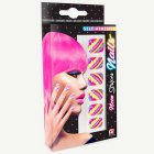 Neonränder Naglar Rosa