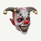 Horror Clown Latexmask Med Bjällror