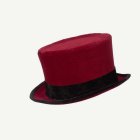 Hög Hatt Vinröd