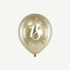 18 År Ballonger Guld