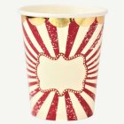 Cirkus Vintage Pappersmuggar Elfenben/Röd/Guld