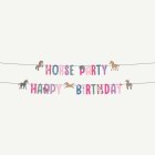Horse Party Happy Birthday Bokstavsgirlang