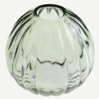 Räfflad Klotformad Glasvas Eukalyptusgrön