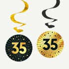 35 År Golden Celebrations Swirls