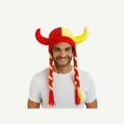 Fanhjälm med horn och flätor
