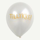 Tillykke Latexballonger Pärlemor