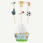 Fotboll Cupcake Wrappers & Dekorationer