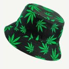 Weed Bucket Hat Svart/Grön