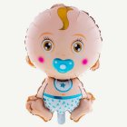 Babyfigur Folieballong Ljusblå