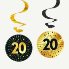 20 År Golden Celebrations Swirls