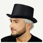 Satin Hög Hatt Svart