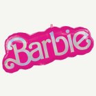 Barbie® Logotyp Folieballong Rosa