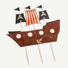 Piratskepp Tårtdekoration